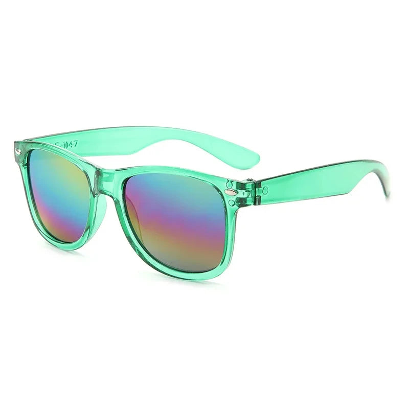 Square Frame Kids Sunglasses – UV Protection Eyewear for Summer Outdoor Play