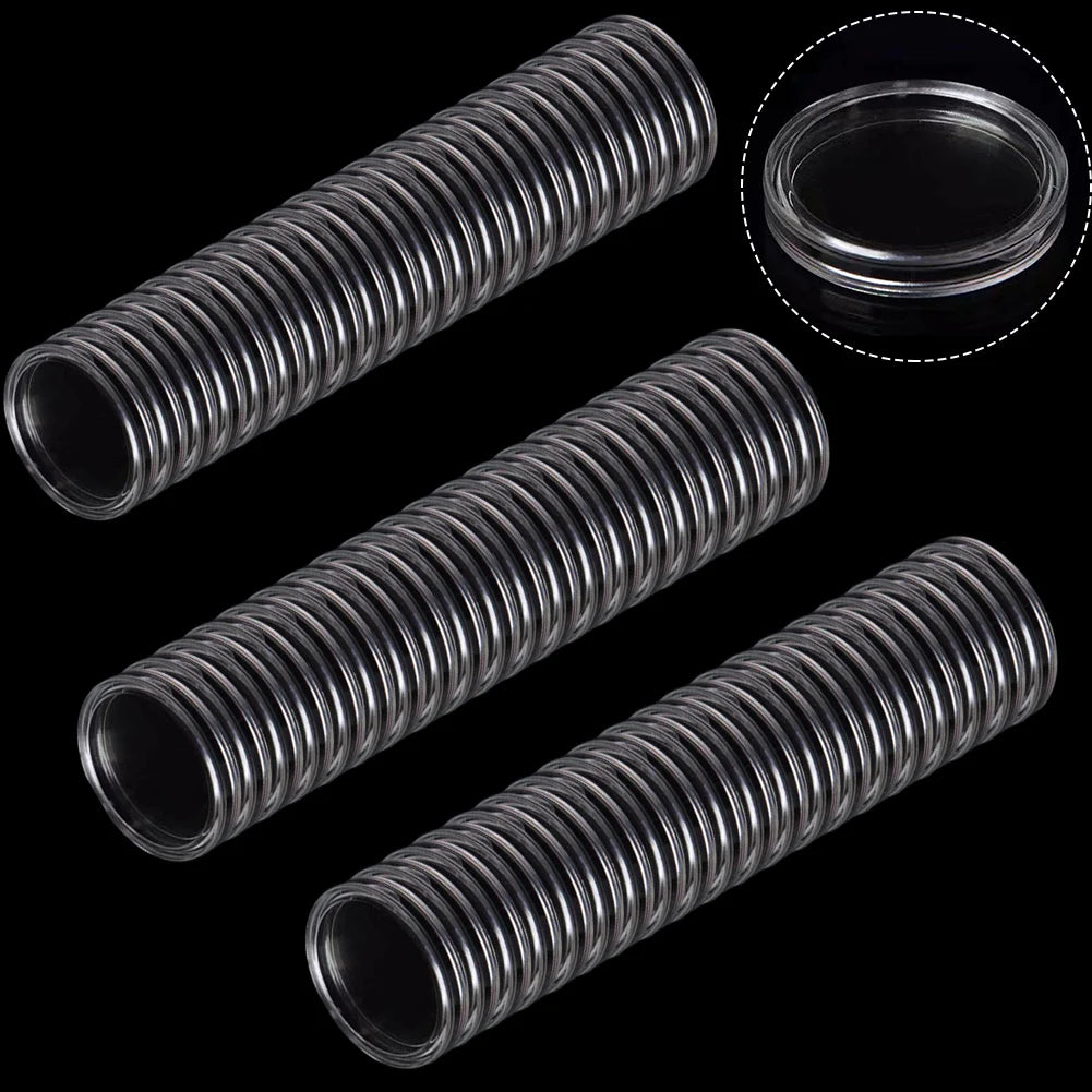Clear Coin Capsules – 40mm Protective Storage Case for Numismatic Collection