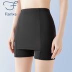High Waist Safety Shorts – Double Layer Protective Underwear for Summer Dresses