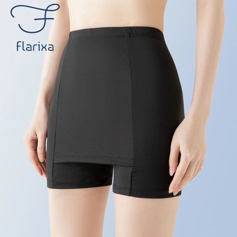 High Waist Safety Shorts – Double Layer Protective Underwear for Summer Dresses