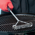 Stainless Steel BBQ Grill Brush – Non-stick Bristle Tool for Outdoor Cleaning