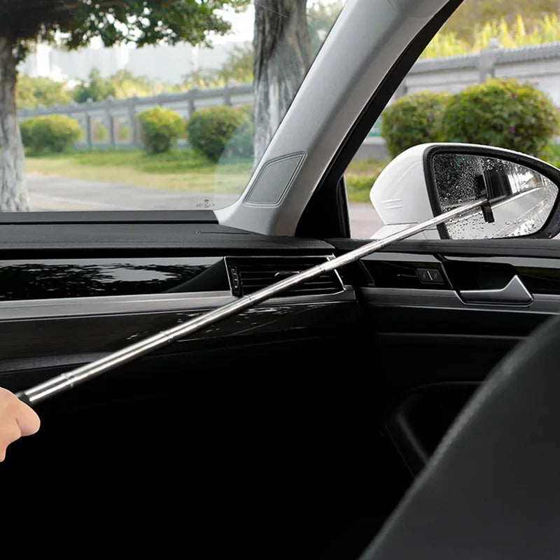 Telescopic Rearview Mirror Wiper – Retractable Glass Cleaner for Car Detailing
