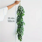 Artificial Italian Ruscus Garland – Silk Willow Ivy Leaves for Wedding Decor