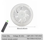Modern LED Ceiling Fan Light – Remote Controlled E27 Lamp for Bedroom
