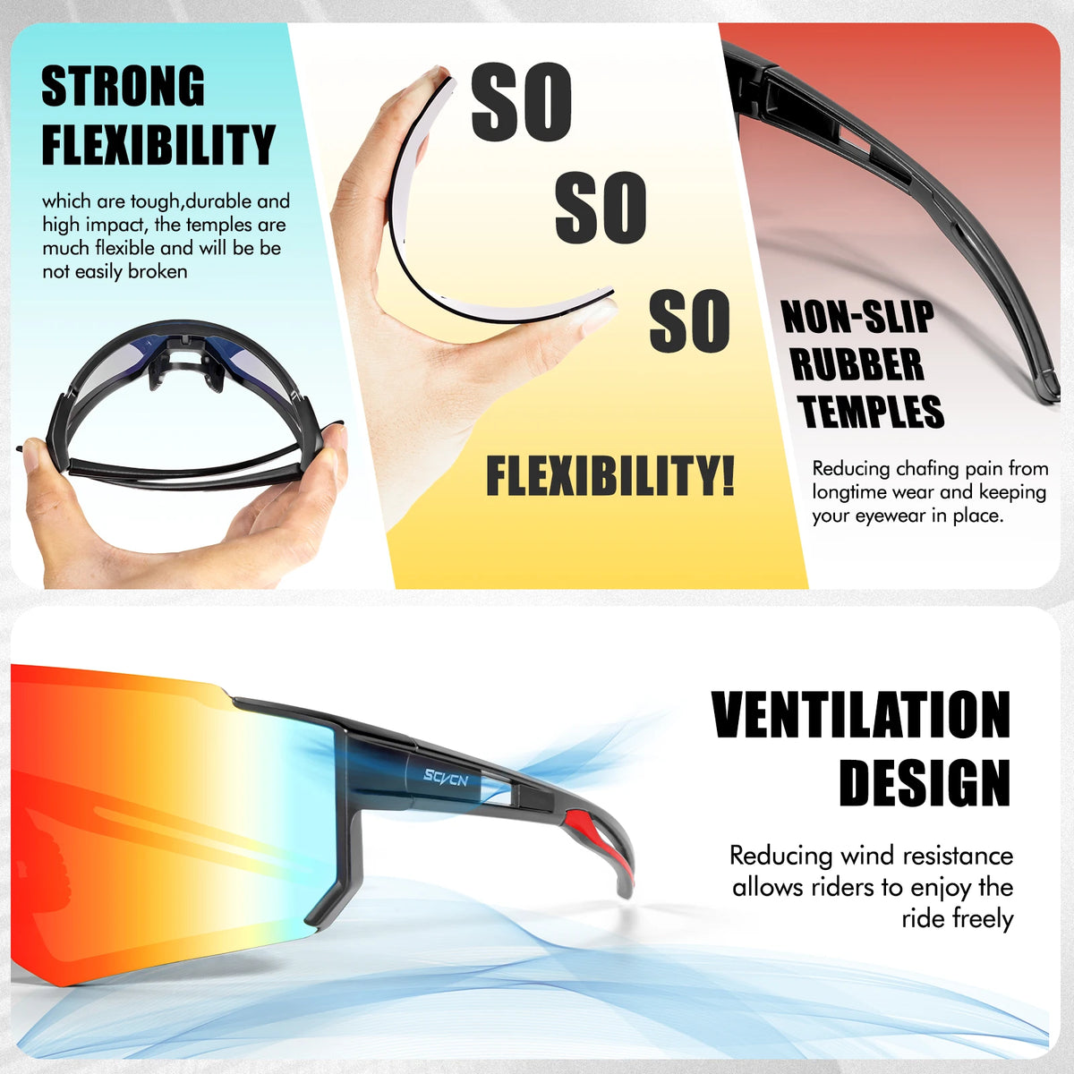 Y2K Sport Sunglasses – UV400 Cycling Eyewear for Outdoor Cycling and Golf