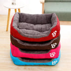 Large Square Dog Bed – Warm Soft Nest for Small Medium and Large Pets