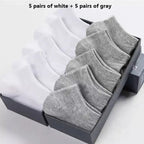 Cotton Ankle Socks – Breathable Solid Color Footwear for Sports and Gym