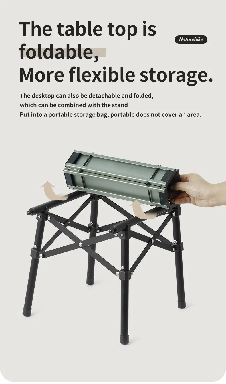 Ultralight Folding Camping Table – Portable Aluminum Desk for Outdoor Travel
