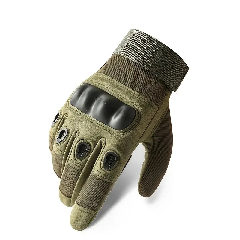 Tactical Fingerless Gloves – Hard Shell Knuckle Protection for Outdoor Sports
