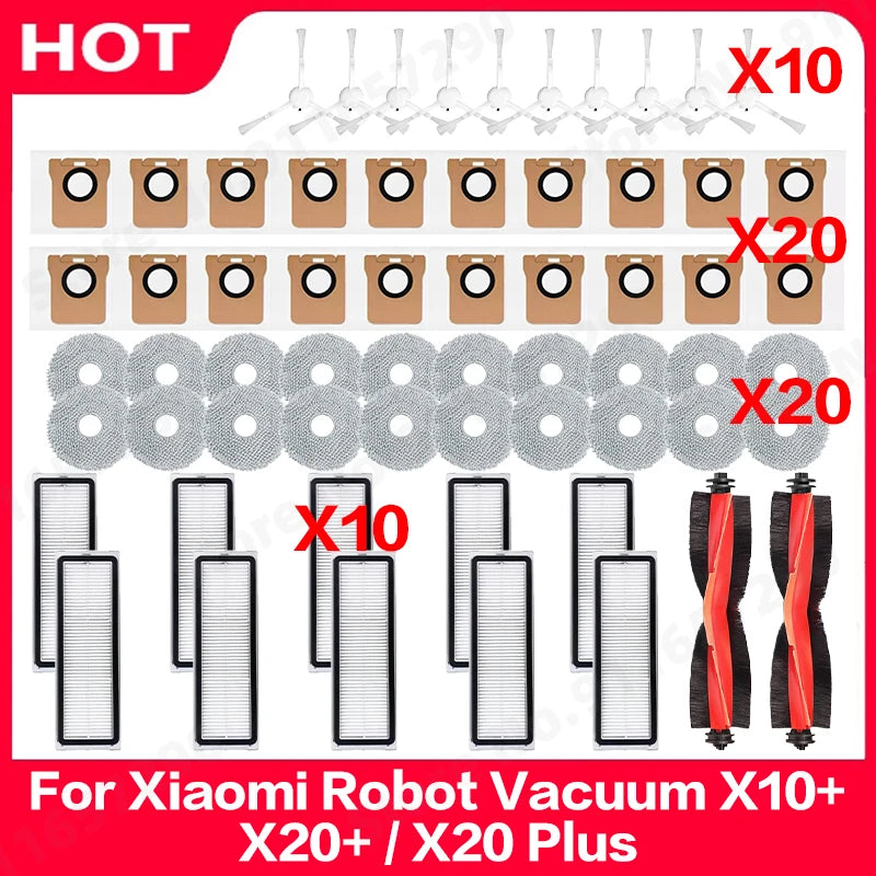 Vacuum Replacement Parts – Brushes and Filters for Xiaomi Robot Cleaners