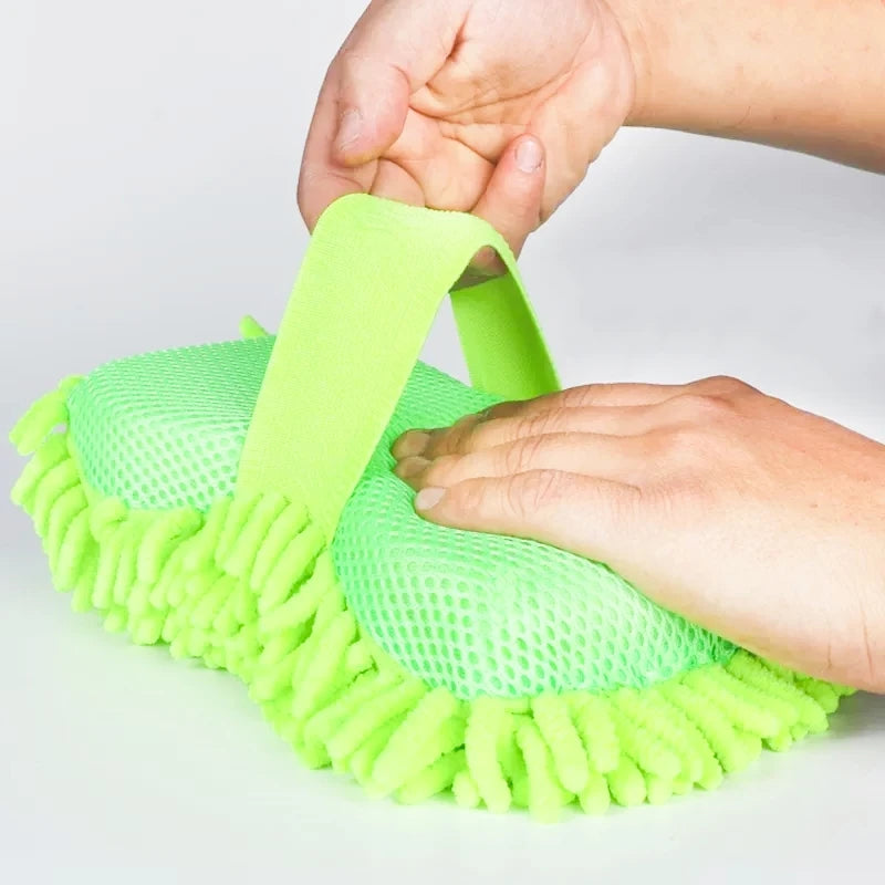 Microfiber Car Wash Sponge – Scratch-Free Mitt for Auto Detailing