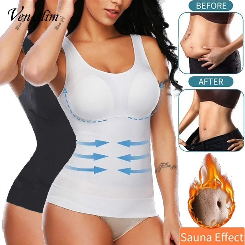 Plus Size Slimming Tank Top – Shaping Corset Camisole for Body Sculpting