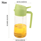 Glass Oil Dispenser Bottle – 2-in-1 Spray and Pour for Kitchen Cooking