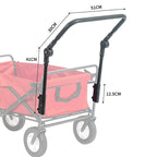 Foldable Utility Wagon Cart – Lightweight Extendable Handle for Camping