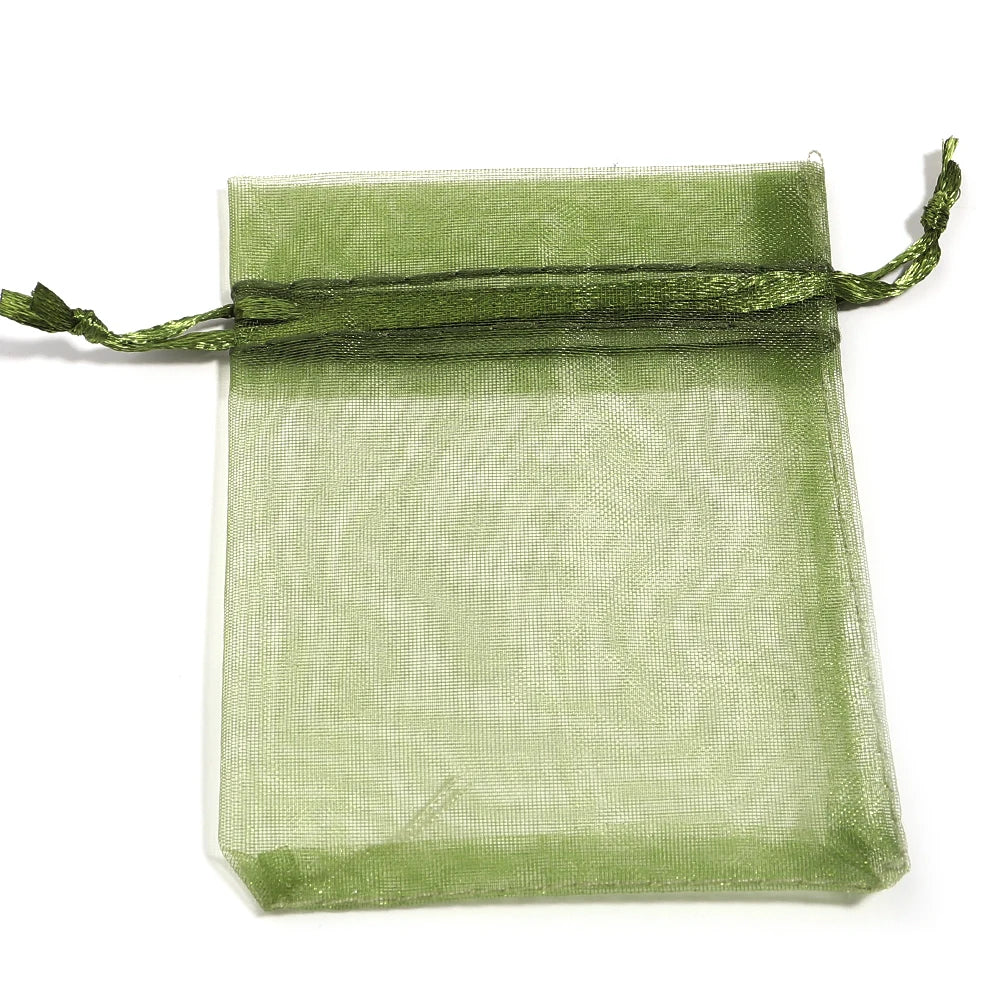 Organza Gauze Gift Bags – Drawstring Jewelry Pouches for Wedding Party Favors