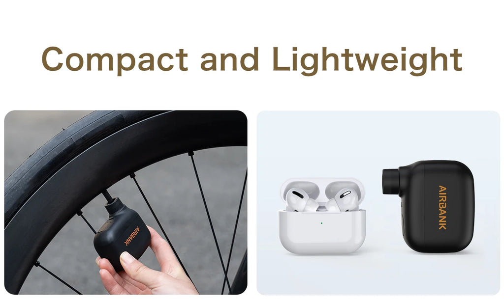 Portable Electric Bike Pump – Cordless Tire Inflator for Cycling Travel