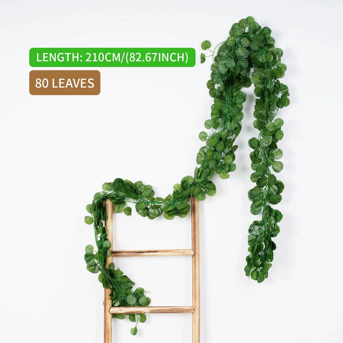 Artificial Ivy Leaf Garland – 2.1M Silk Hanging Vine for Home Garden Decor