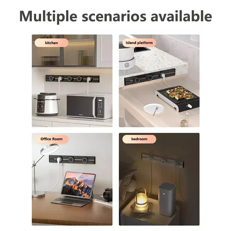 Movable Track Power Socket – 8000W Rail System for Home Office Appliances