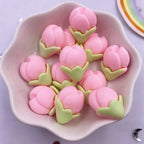 Resin Cherry Blossom Flatbacks – Colorful DIY Stones for Scrapbook Crafts
