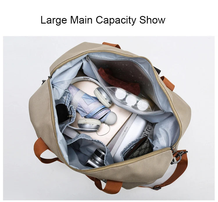 Portable Duffle Gym Bag – Lightweight Fitness Carry-on for Travel and Sports