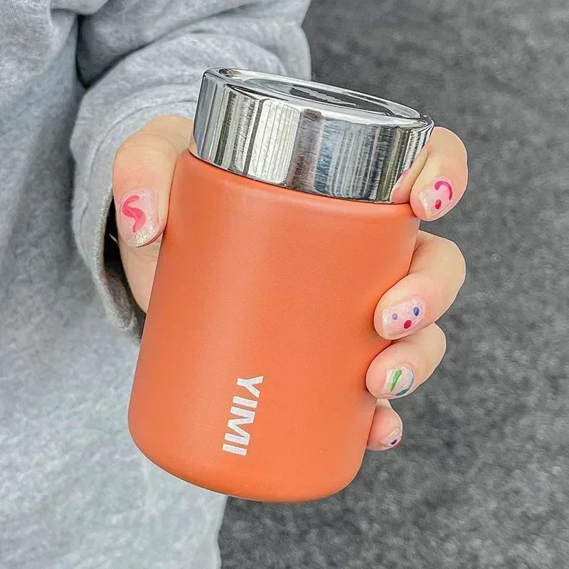 Stainless Steel Vacuum Flask – 230ml Portable Insulated Mug for Travel and Coffee