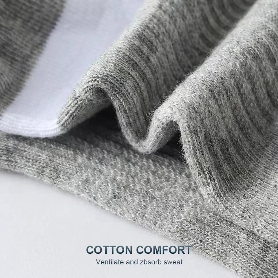 Breathable Cotton Ankle Socks – Men's Athletic Gear for Summer Outdoor Sports