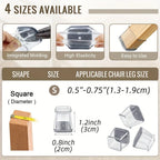 Silicone Chair Leg Floor Protectors – Scratch-Resistant Covers for Hardwood