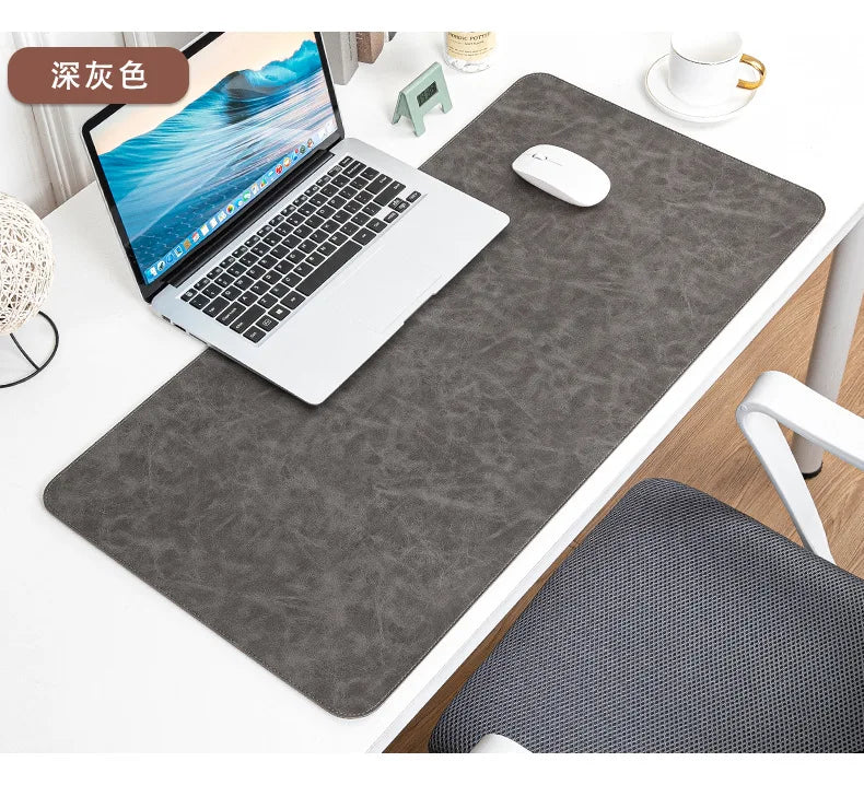 Large PU Leather Desk Pad – Waterproof Protective Mat for Office Gaming