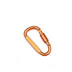 Aluminum D-Shaped Carabiners – 8cm Tactical Clips for Outdoor Camping Gear
