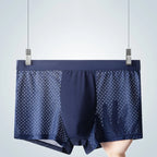 Ice Silk Mesh Boxer Briefs – Breathable Plus Size Underwear for Summer