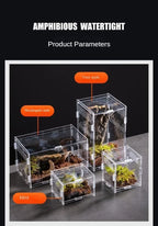 Acrylic Reptile Terrarium – Nano Arboreal Enclosure for Spiders and Insects