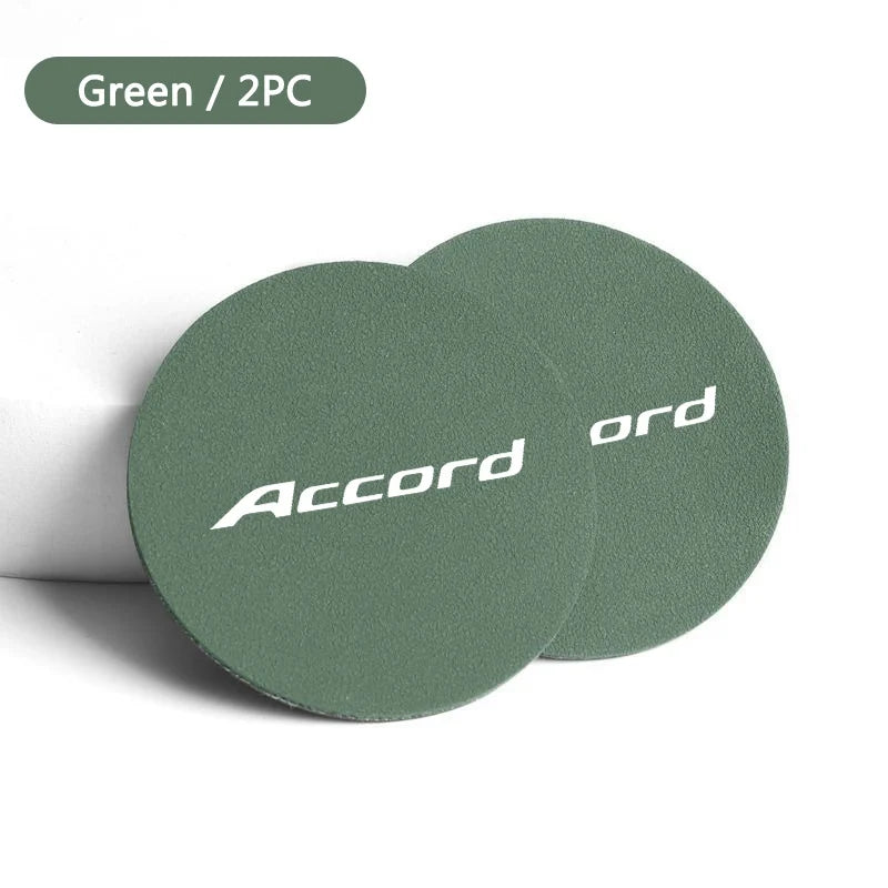 Anti-Slip Rubber Car Coasters – Interior Cup Holder Mats for Honda Accord