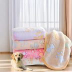 Pet Blanket – Coral Velvet Soft All-Season Pad for Dogs and Cats