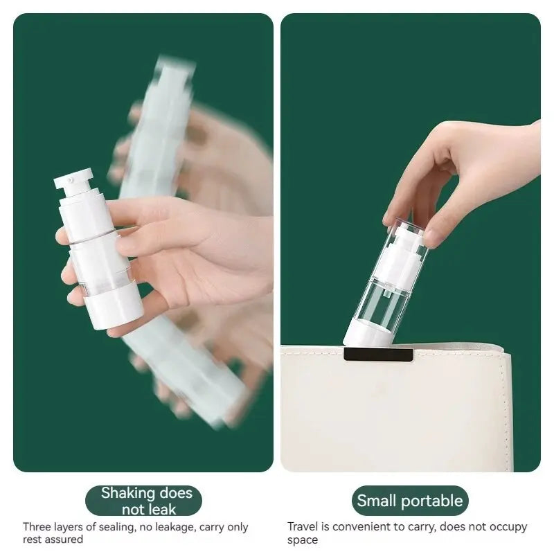 Vacuum Pump Travel Bottles – Refillable Containers for Toiletries and Lotions