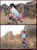 Kochou Shinobu Kimono Uniform Set – Kids Demon Slayer Cosplay for Halloween