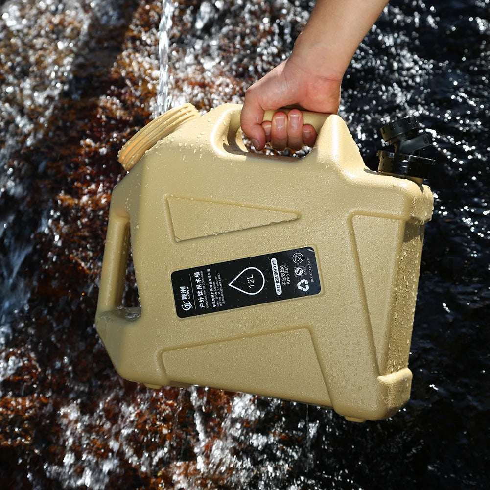 Portable Water Container with Faucet – Large Capacity for Camping and Hiking