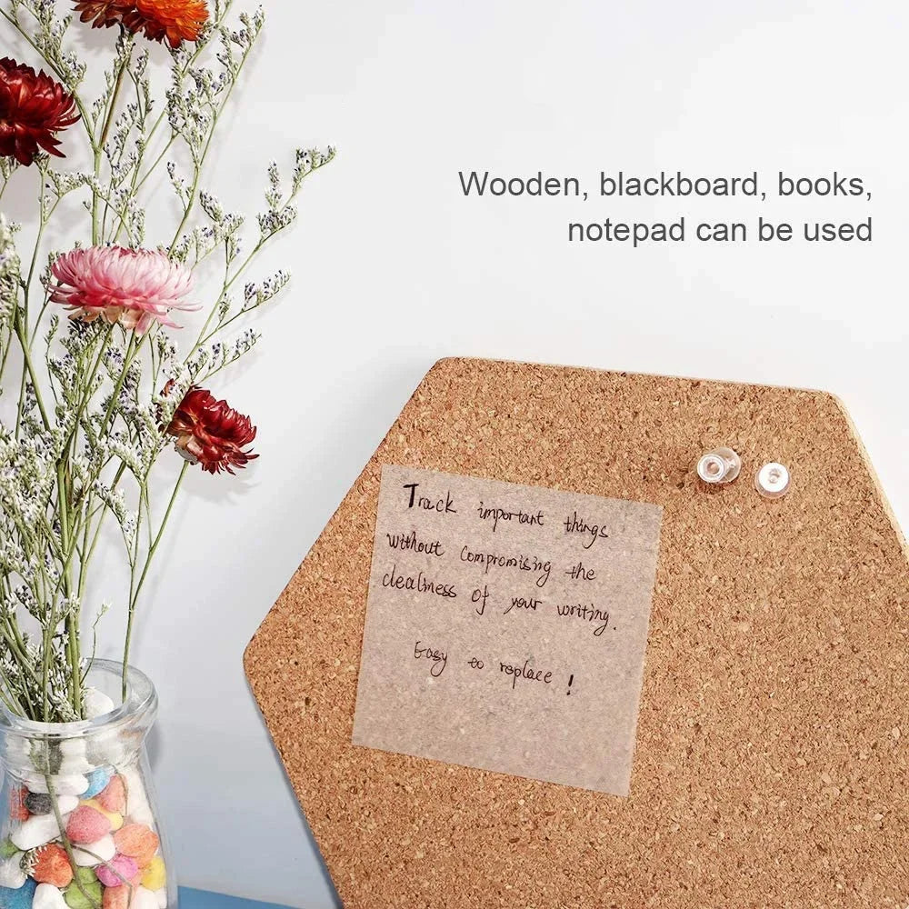 Transparent Sticky Notes – Waterproof Self-Adhesive Memo for Office School