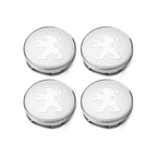 60mm Car Wheel Center Caps – Peugeot GT Logo Emblem Hub Covers for Auto Styling