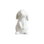Ceramic Rabbit Figurine – White Porcelain Bunny Decor for Home Office