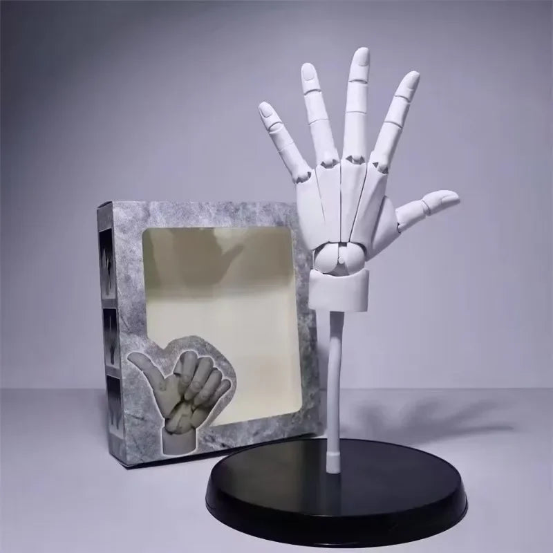 Articulated Wooden Hand Model – Posable Sketching Figurine for Artists