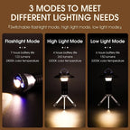 3-in-1 LED Camping Light – Multifunctional USB Rechargeable Tent Lantern