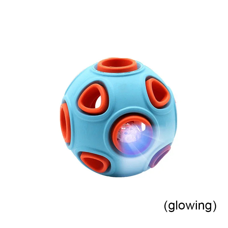 Interactive Glow Dog Ball – Bite-Resistant Molar Chew Toy for Pet Play
