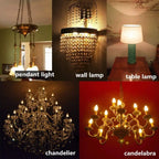 Dimmable Candelabra LED Bulbs – Warm White Lighting for Chandeliers