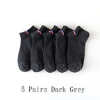 Mens Breathable Boat Socks – Thin Cotton Blended Casual Footwear for Summer