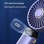 Portable Mini Handheld Fan – Rechargeable LED USB Cooler for Desk and Travel