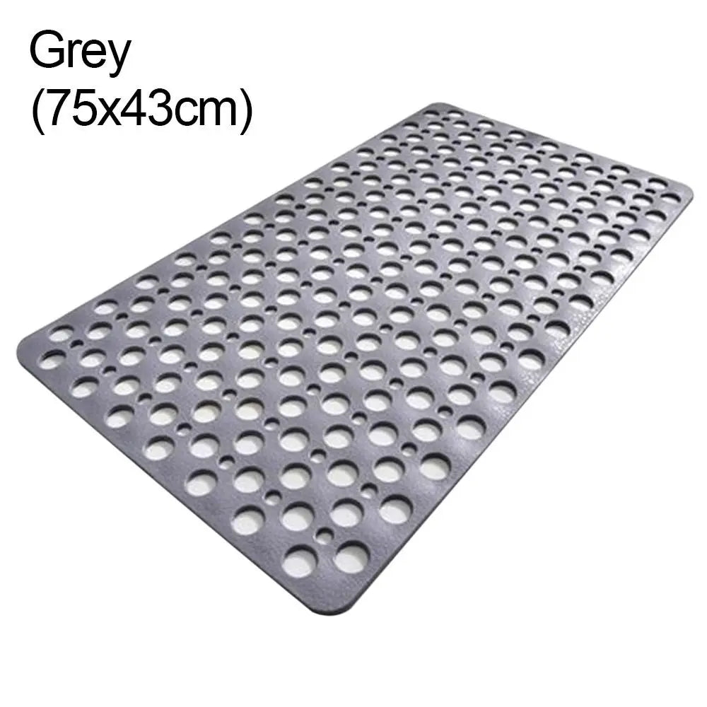 Anti Mould Rubber Bath Mat – Non Slip Shower Accessory for Bathroom Safety