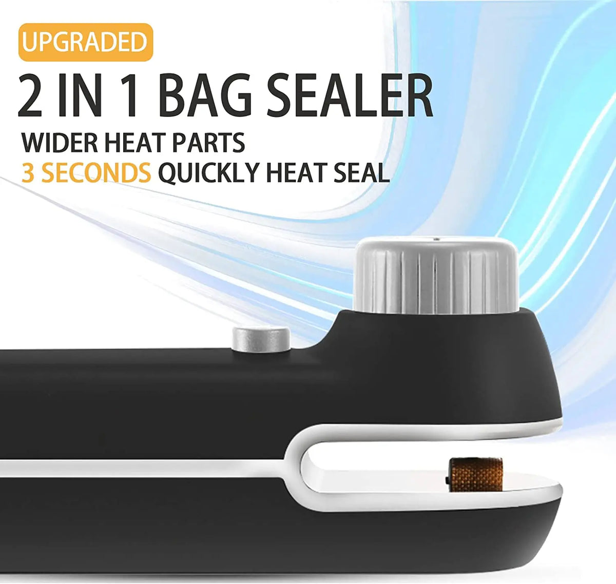 USB Rechargeable Mini Heat Sealer – Portable Handheld Plastic Bag Resealer