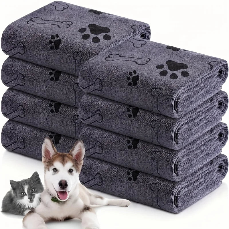 Microfiber Dog Towel – Quick-Drying Absorbent Bath Towel for Pets