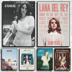 Lana Del Rey Music Album Canvas Poster – Aesthetic Wall Art for Home Decor