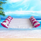 Striped Swimming Pool Lounger – Durable Sunbathing Mattress for Beach Parties